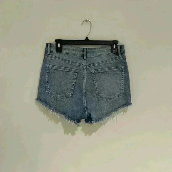 Zara Light Blue Denim Short US 8 Like New - Picture 2 of 2